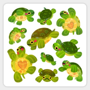 Red-eared slider Sticker